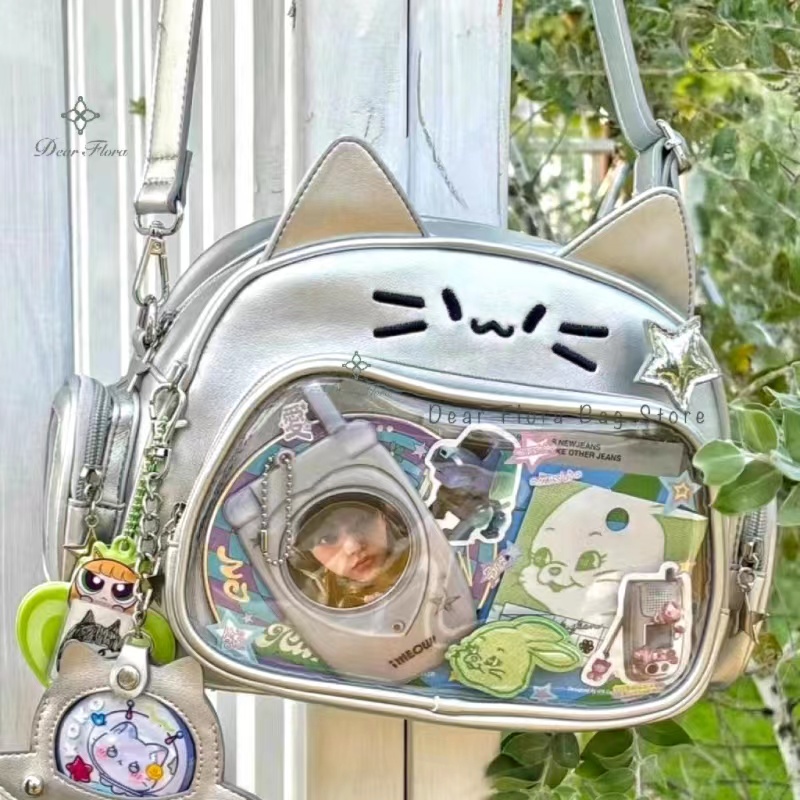New Y2K Korean Kawaii Cat Ita  - Women Bags White recensione e prezzo