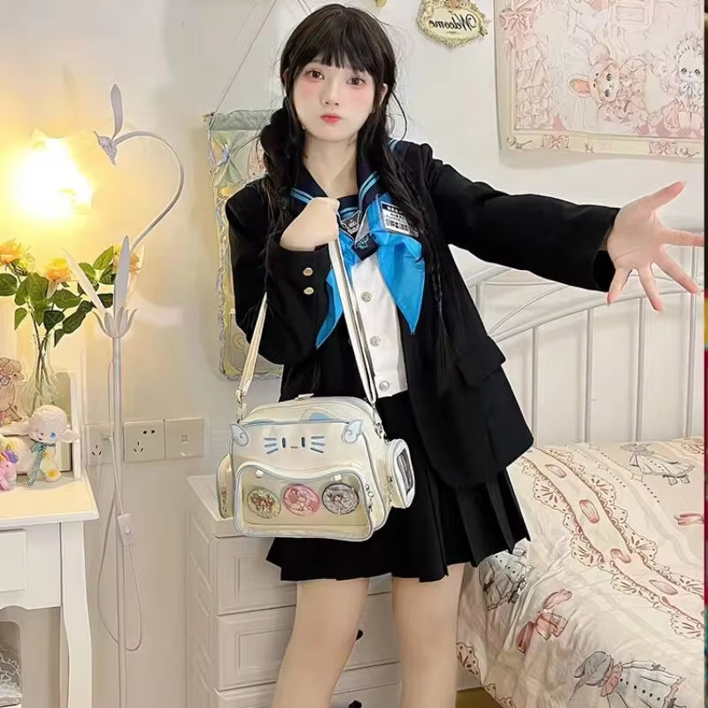 New Y2K Korean Kawaii Cat Ita  - Women Bags White recensione e prezzo