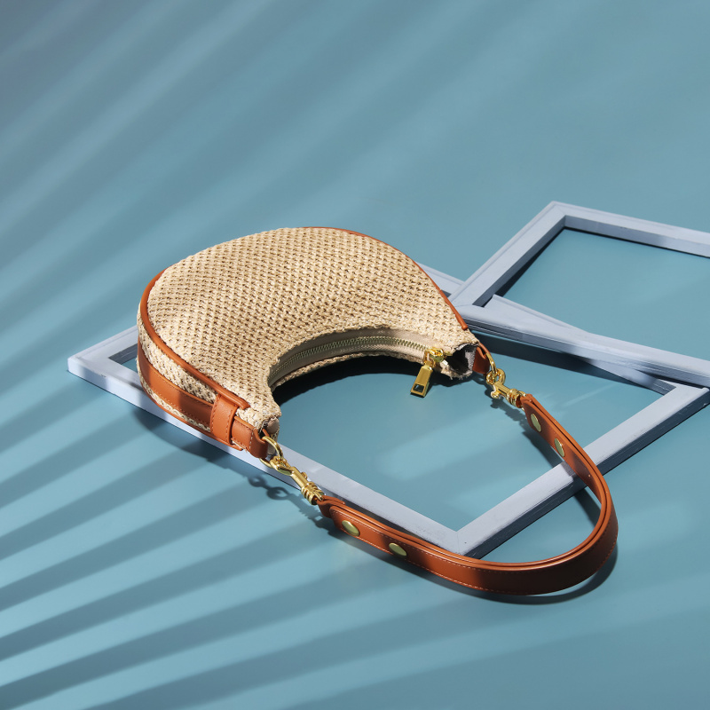 Summer straw woven moon shaped - Women'S Bags Holiday recensione e prezzo