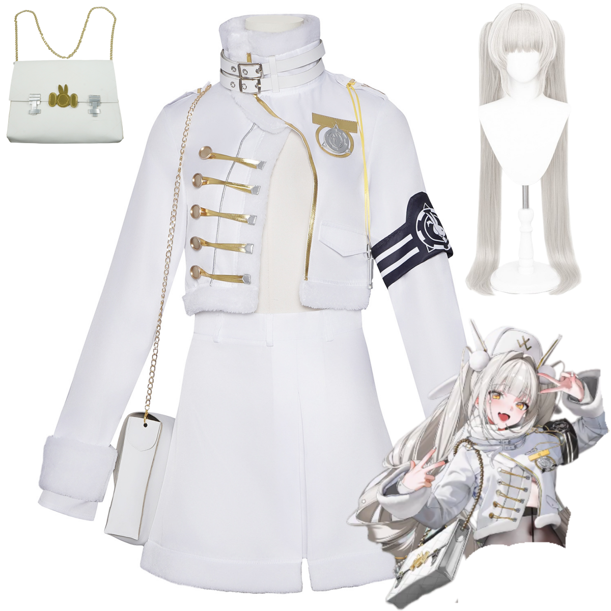 Anime Game Youk Blanc Cosplay  - Women Bags White recensione e prezzo