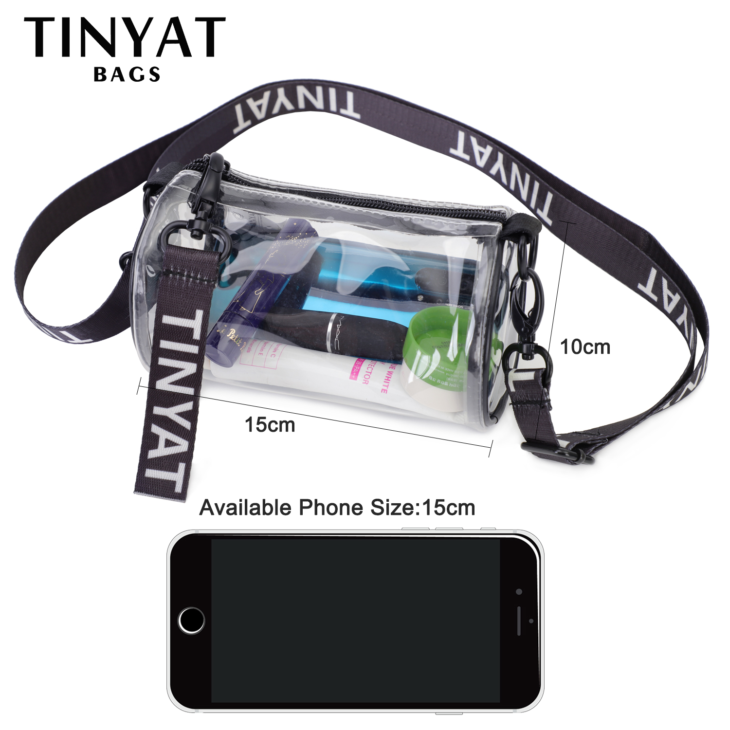 TINYAT Mini Transparent Women  - Jelly Bag Clear Pvc recensione e prezzo