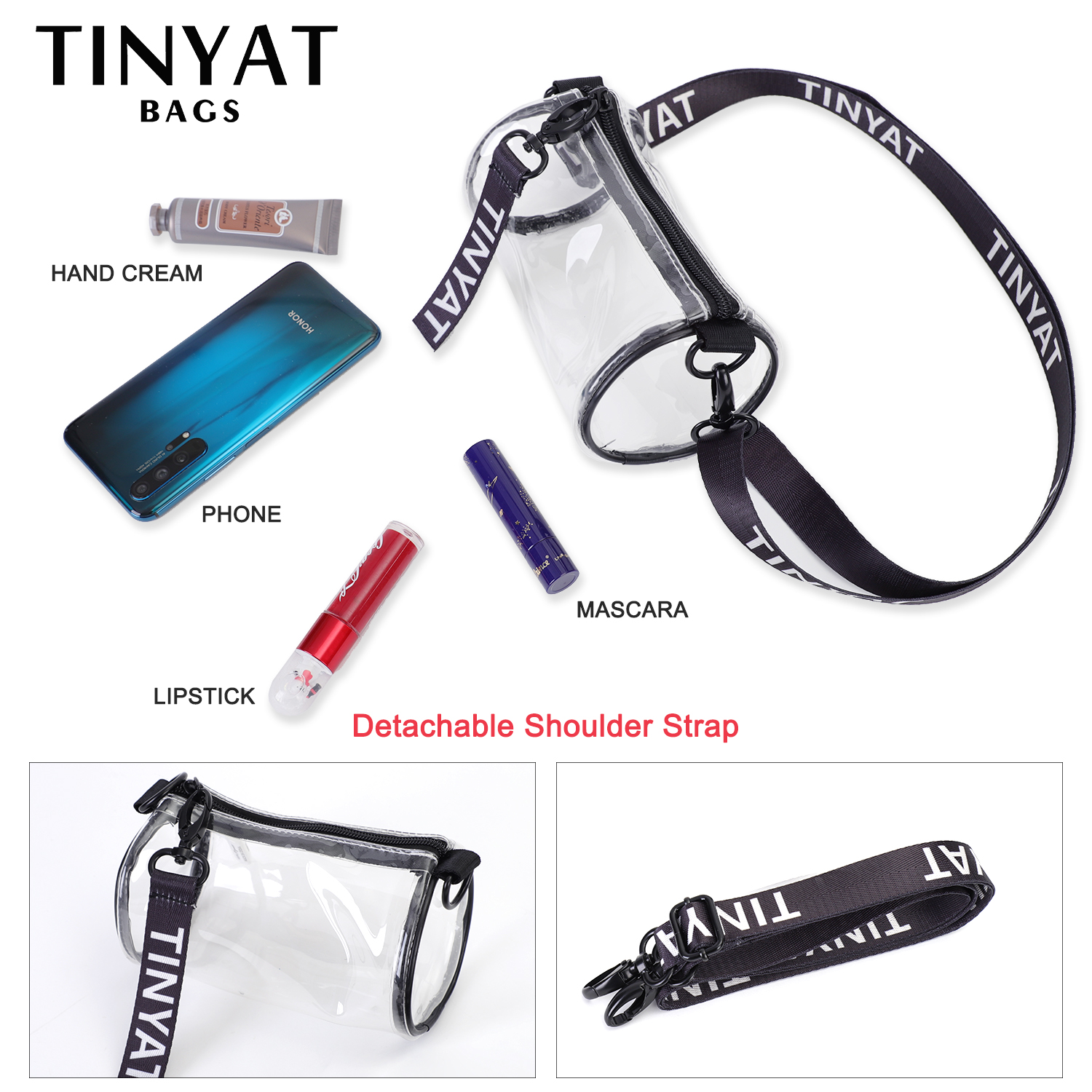 TINYAT Mini Transparent Women  - Jelly Bag Clear Pvc recensione e prezzo