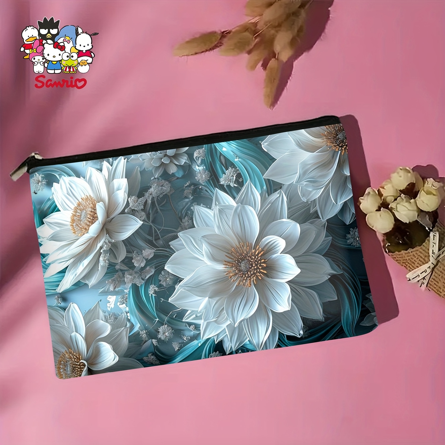 A Blue and white flower makeup - Women Bags White recensione e prezzo