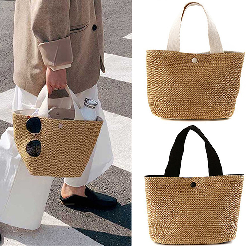 Elegant Ladies Straw Woven Han - Women'S Bags Holiday recensione e prezzo