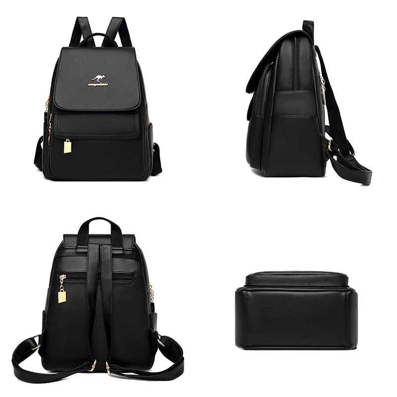 High Quality Leather Backpack  - Women Bags White recensione e prezzo