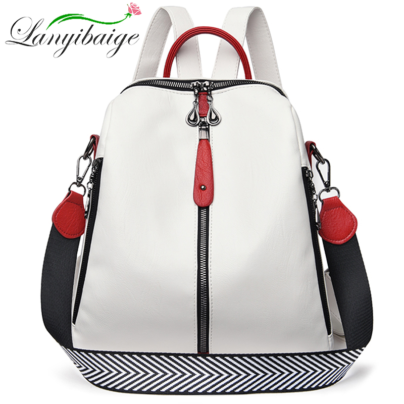 Fashion Backpack Women Soft Le - Women Bags White recensione e prezzo