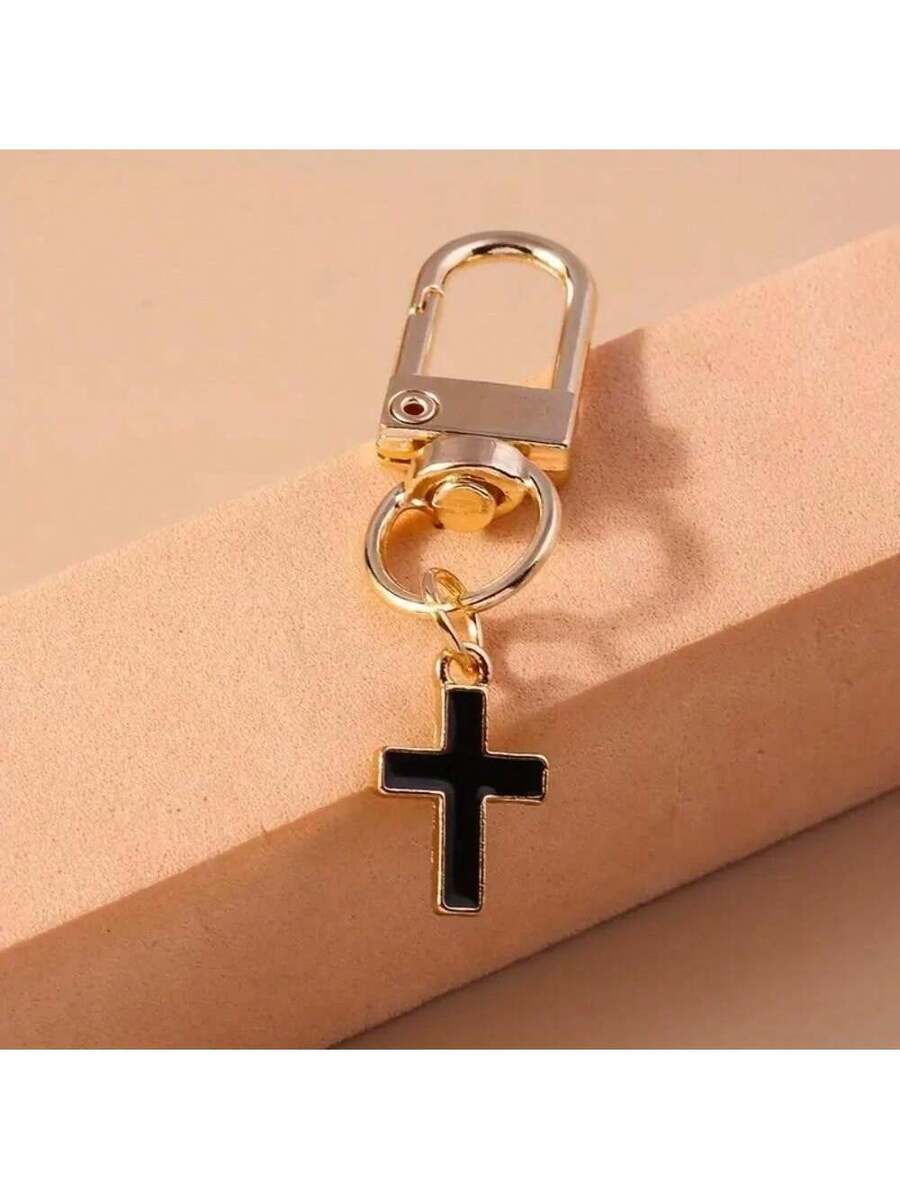 1pc Simple Cross Keychain Blac - Women Bags White recensione e prezzo