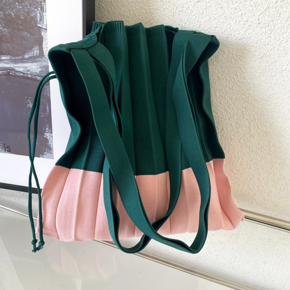 Knitted Foldable Storage Handb - Women Bags In Trend recensione e prezzo