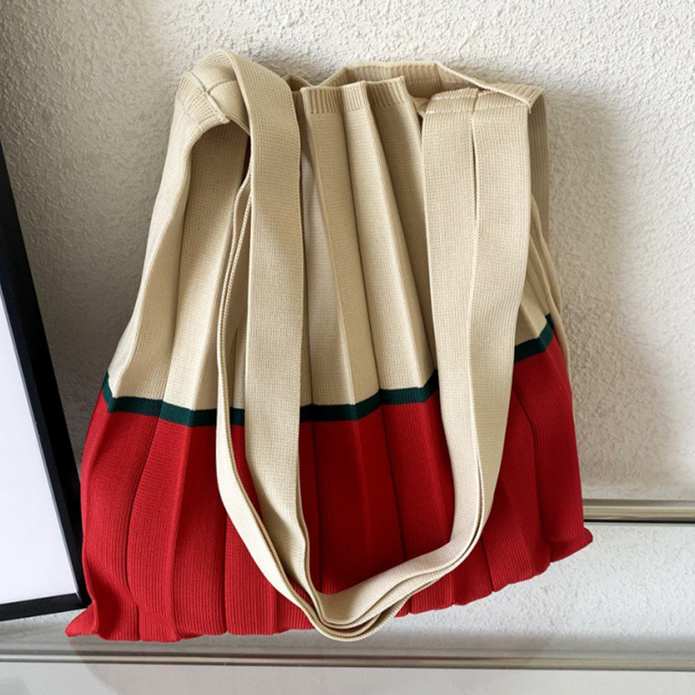 Knitted Foldable Storage Handb - Women Bags In Trend recensione e prezzo