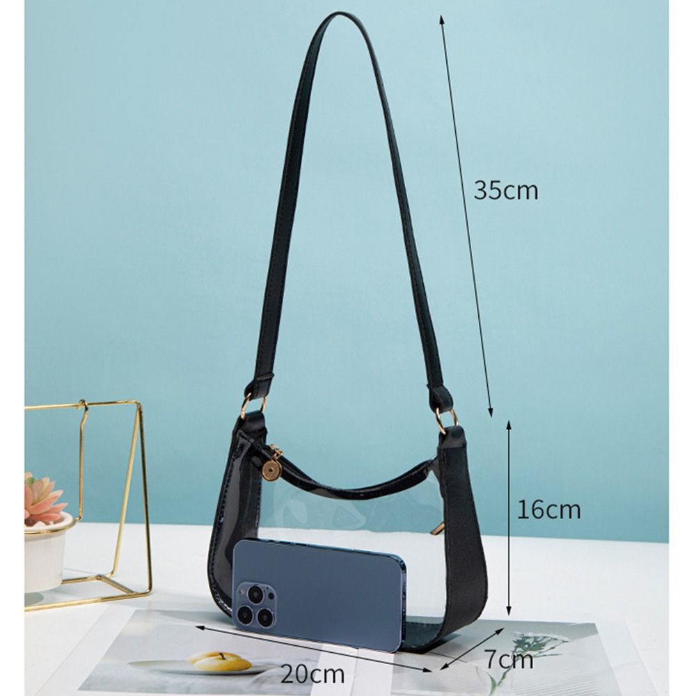 PVC Small Zipper Underarm Purs - Jelly Bag Clear Pvc recensione e prezzo