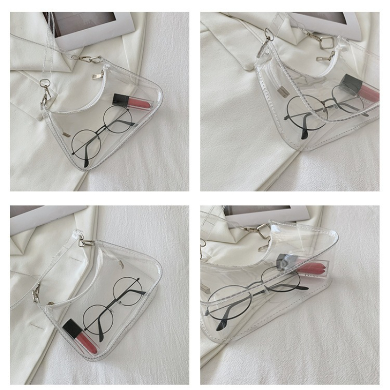 Fashion Lady Jelly Solid Color - Jelly Bag Clear Pvc recensione e prezzo