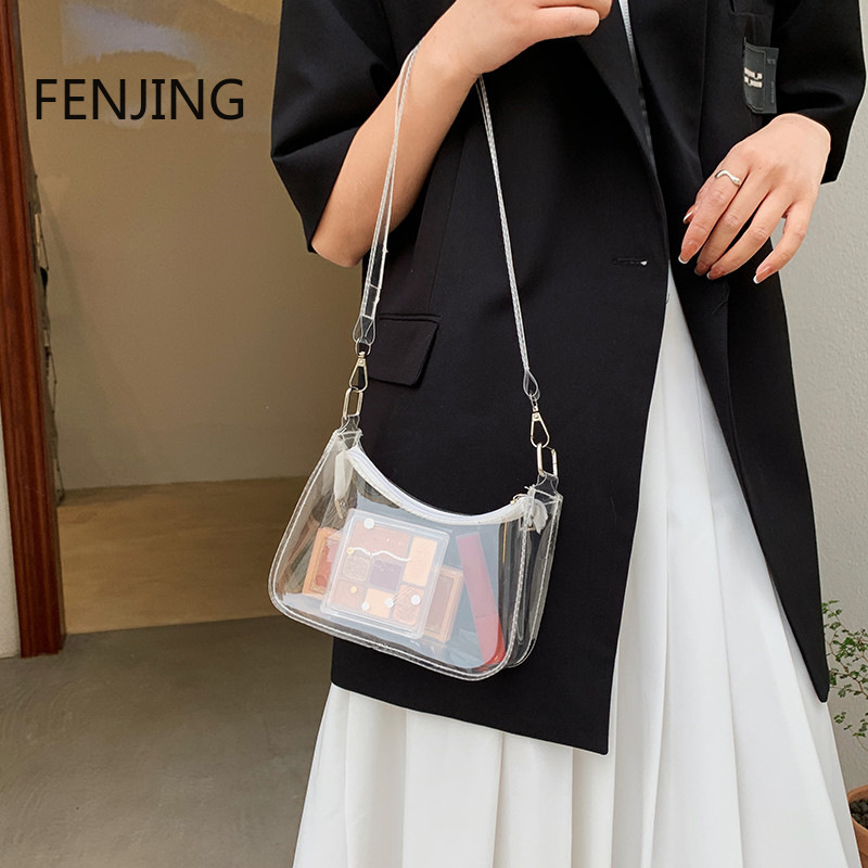 Fashion Lady Jelly Solid Color - Jelly Bag Clear Pvc recensione e prezzo