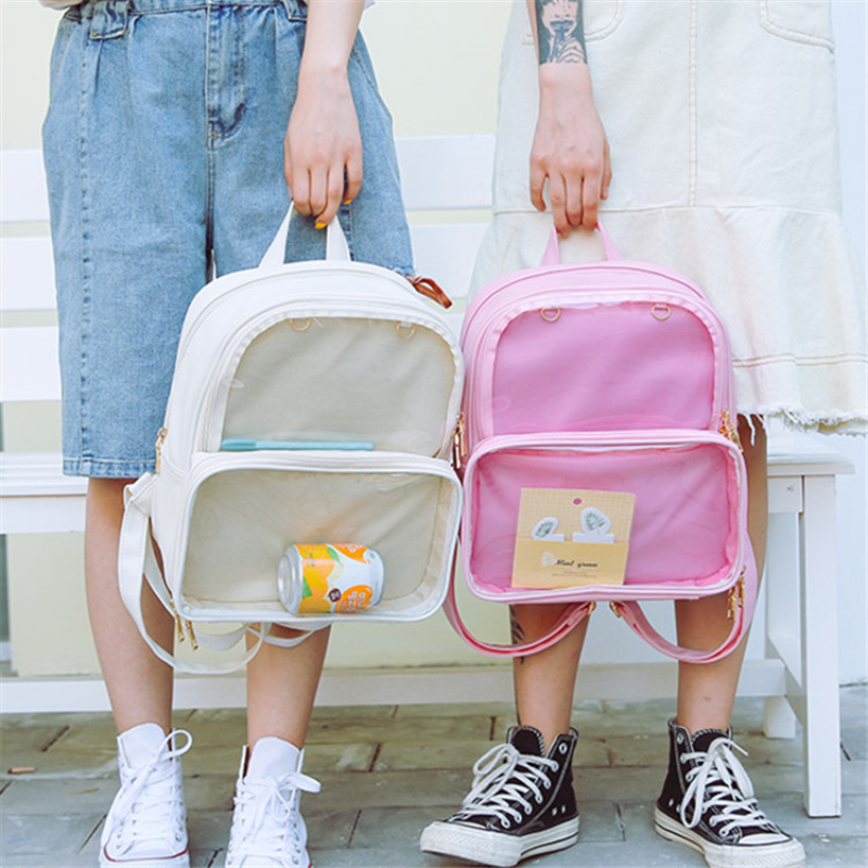 Cute Clear Transparent Women B - Jelly Bag Clear Pvc recensione e prezzo
