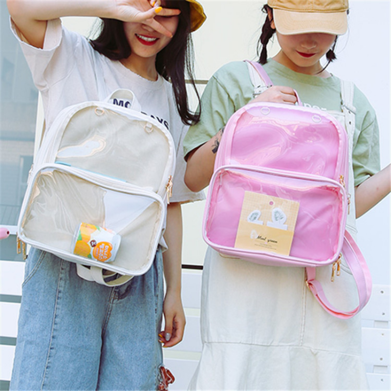 Cute Clear Transparent Women B - Jelly Bag Clear Pvc recensione e prezzo