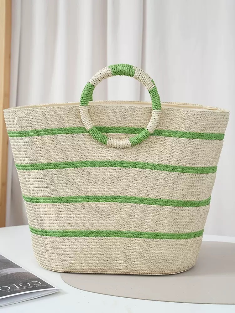 striped Tote grass woven bag s - Women'S Bags Holiday recensione e prezzo